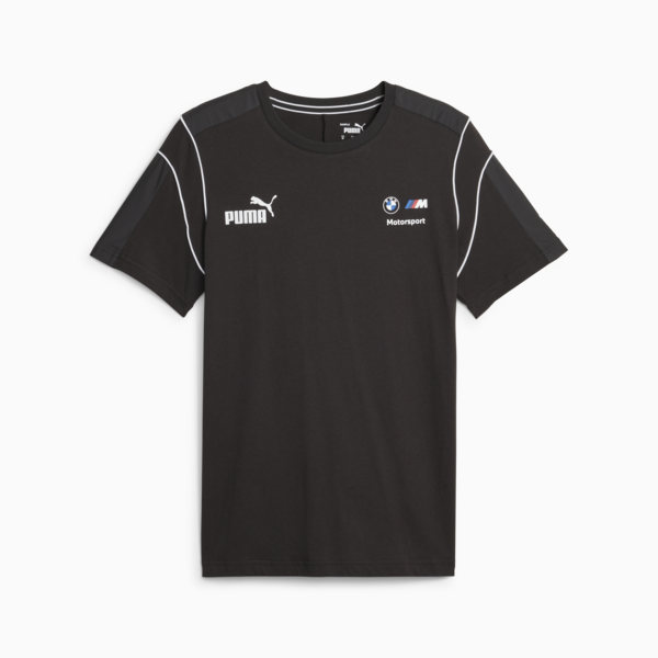 BMW M Motorsport Men's MT7 Tee, PUMA Black, large-ZAF