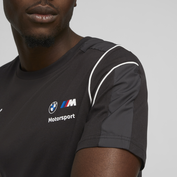 BMW M Motorsport Men's MT7 Tee, PUMA Black, large-ZAF
