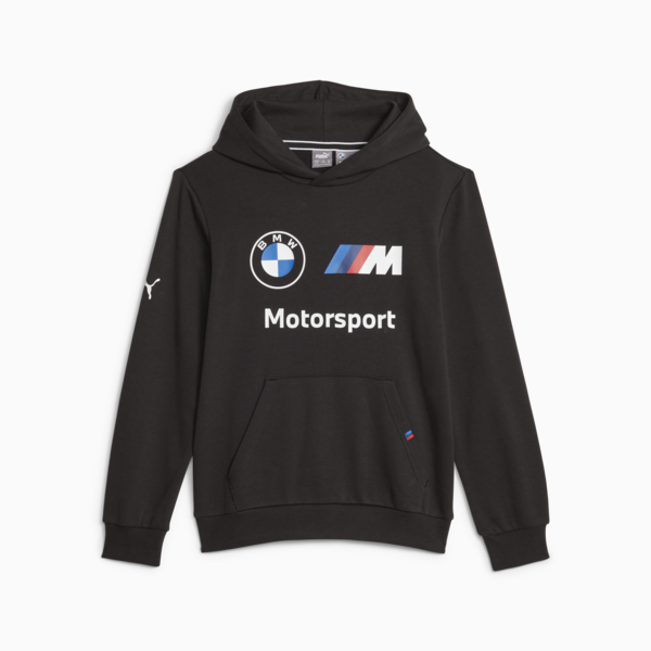 BMW M Motorsport Youth Essentials Sweatshirt, PUMA Black, large-ZAF
