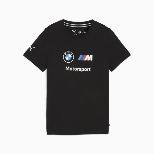 BMW M Motorsport Essentials Logo Tee, PUMA Black, large-ZAF