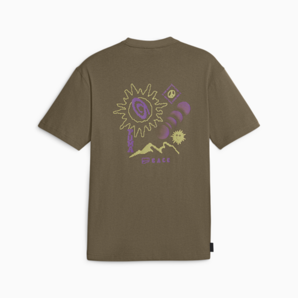 Remera para hombre DOWNTOWN Graphic, Chocolate Chip, large-ARG