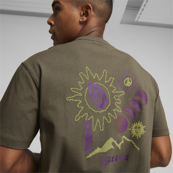 Remera para hombre DOWNTOWN Graphic, Chocolate Chip, large-ARG