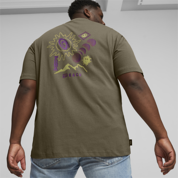 Remera para hombre DOWNTOWN Graphic, Chocolate Chip, large-ARG