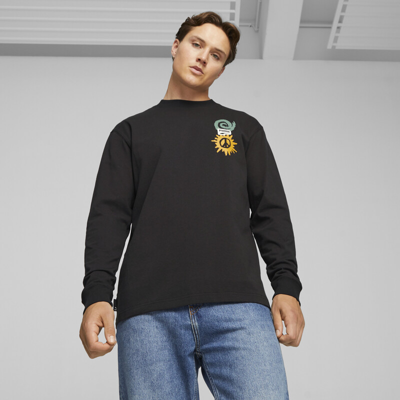 

Men's PUMA DOWNTOWN Long Sleeve Relaxed Fit T-shirt