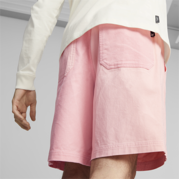 Downtown Men's Relaxed Corduroy Shorts, Peach Smoothie, large-ZAF