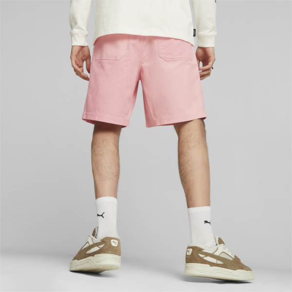 Downtown Men's Relaxed Corduroy Shorts, Peach Smoothie, large-ZAF