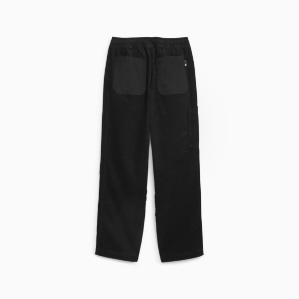 Downtown Men's Relaxed Corduroy Pants, PUMA Black, large-ZAF