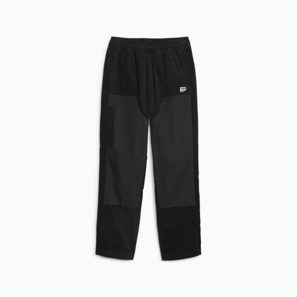 Downtown Men's Relaxed Corduroy Pants, PUMA Black, large-ZAF
