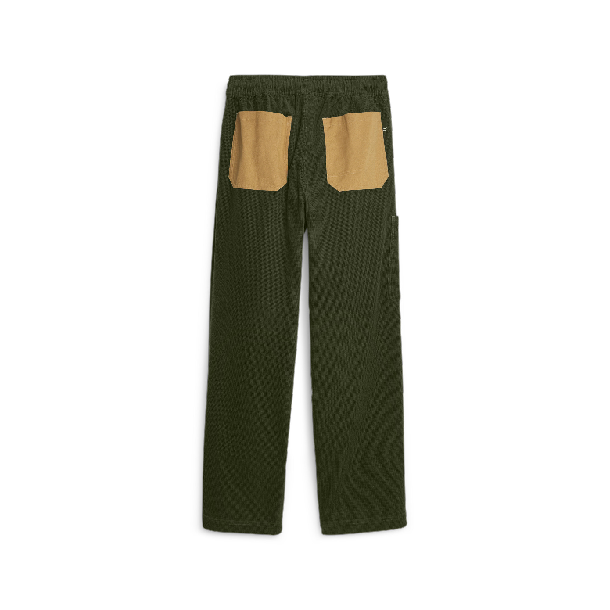Men's PUMA Downtown Relaxed Corduroy Pants In Green, Size XS