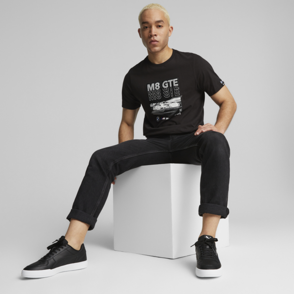 BMW M Motorsport Men's Car Graphic Tee, PUMA Black, large-ZAF