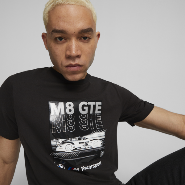 BMW M Motorsport Men's Car Graphic Tee, PUMA Black, large-ZAF