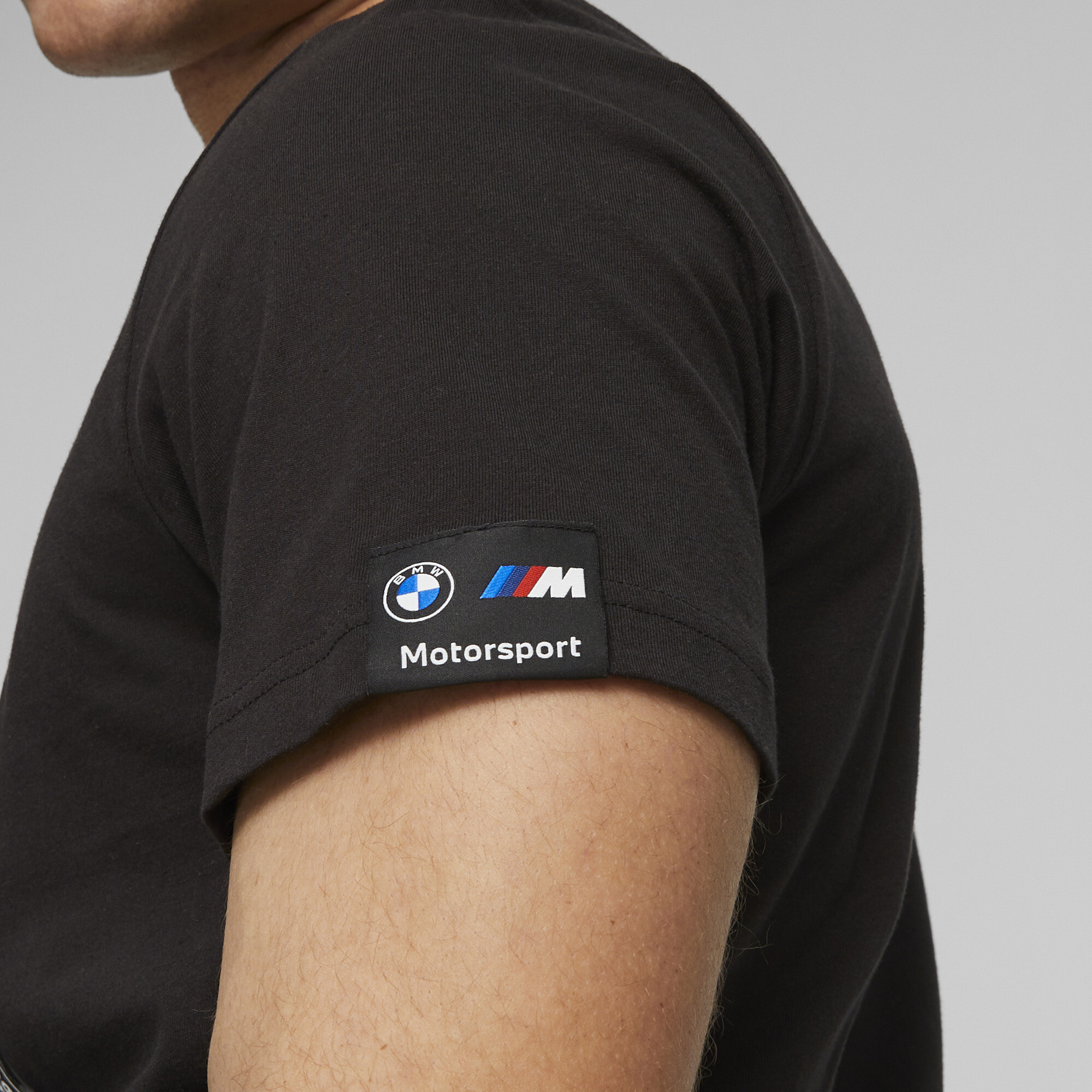 Men's PUMA BMW M Motorsport Car Graphic T-Shirt In Black, Size Small, Cotton