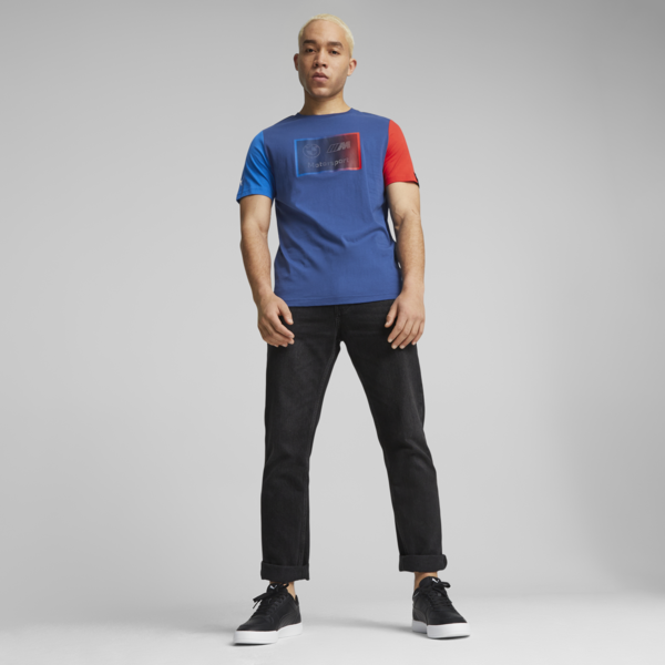 BMW M Motorsport Men's Logo Tee, Pro Blue-M Color, large-ZAF