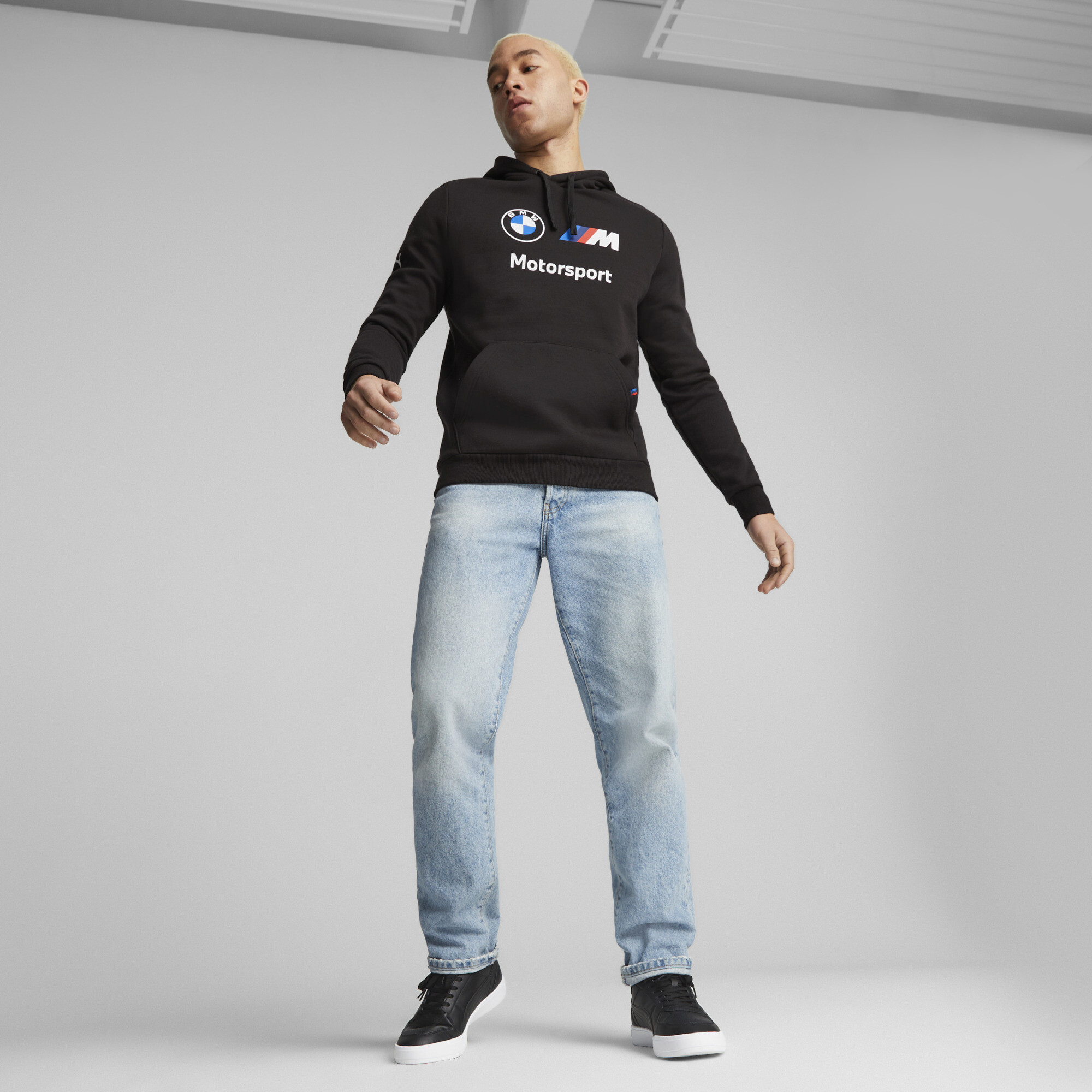 PUMA BMW M Motorsport fleece hoodie voor Heren, Zwart, Maat XL thumbnail 7