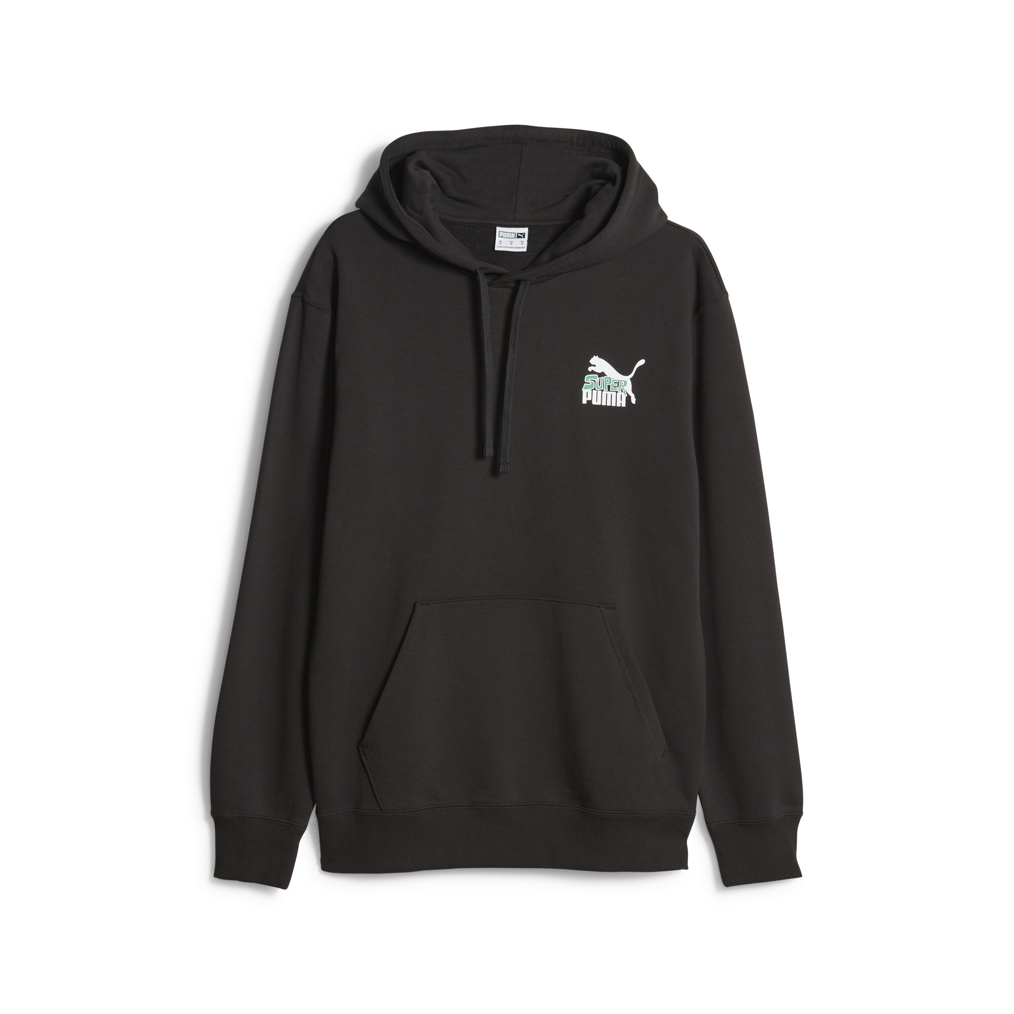 Men's Classics Super PUMA Hoodie In Black, Size Large