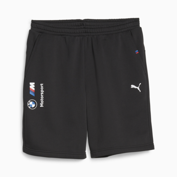 BMW M Motorsport Essentials Fleece Shorts, PUMA Black, large-ZAF
