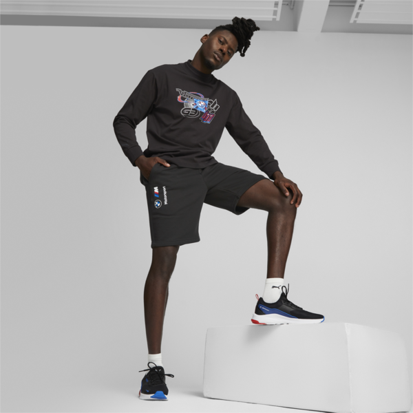 BMW M Motorsport Essentials Fleece Shorts, PUMA Black, large-ZAF