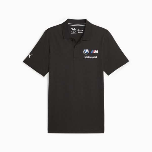 BMW M Motorsport Men's Polo, PUMA Black, large-ZAF