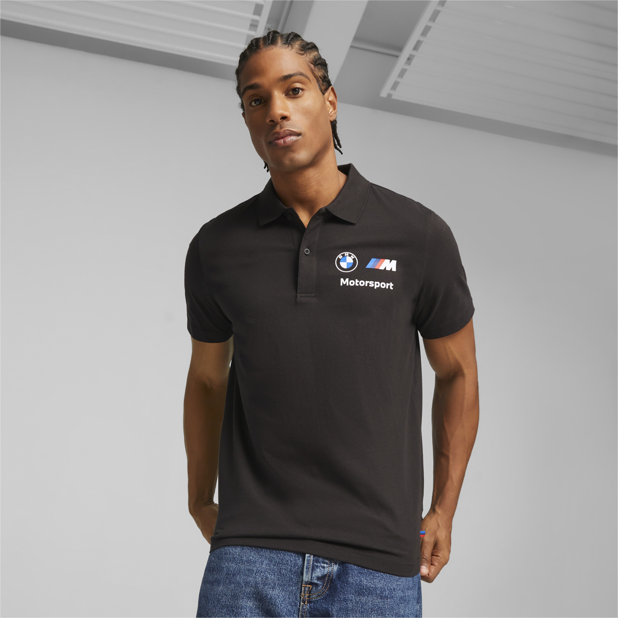 Puma BMW M Motorsport Poloshirt Herren | Mit Plain | Black | Größe: XXL