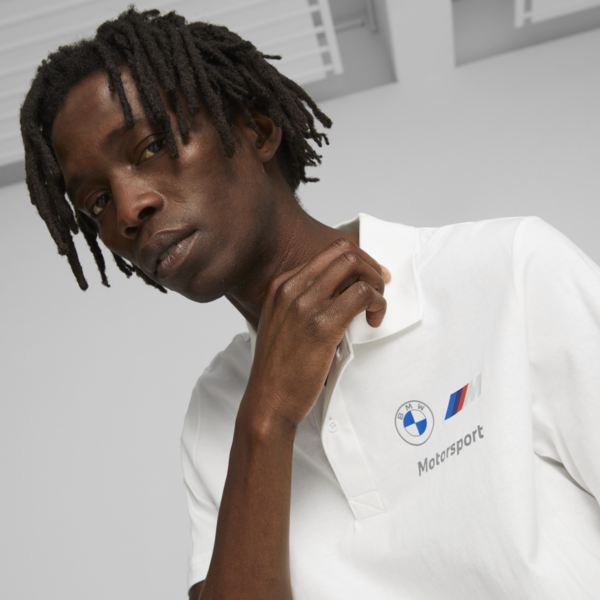 BMW M Motorsport Men's Polo, PUMA White, large-ZAF