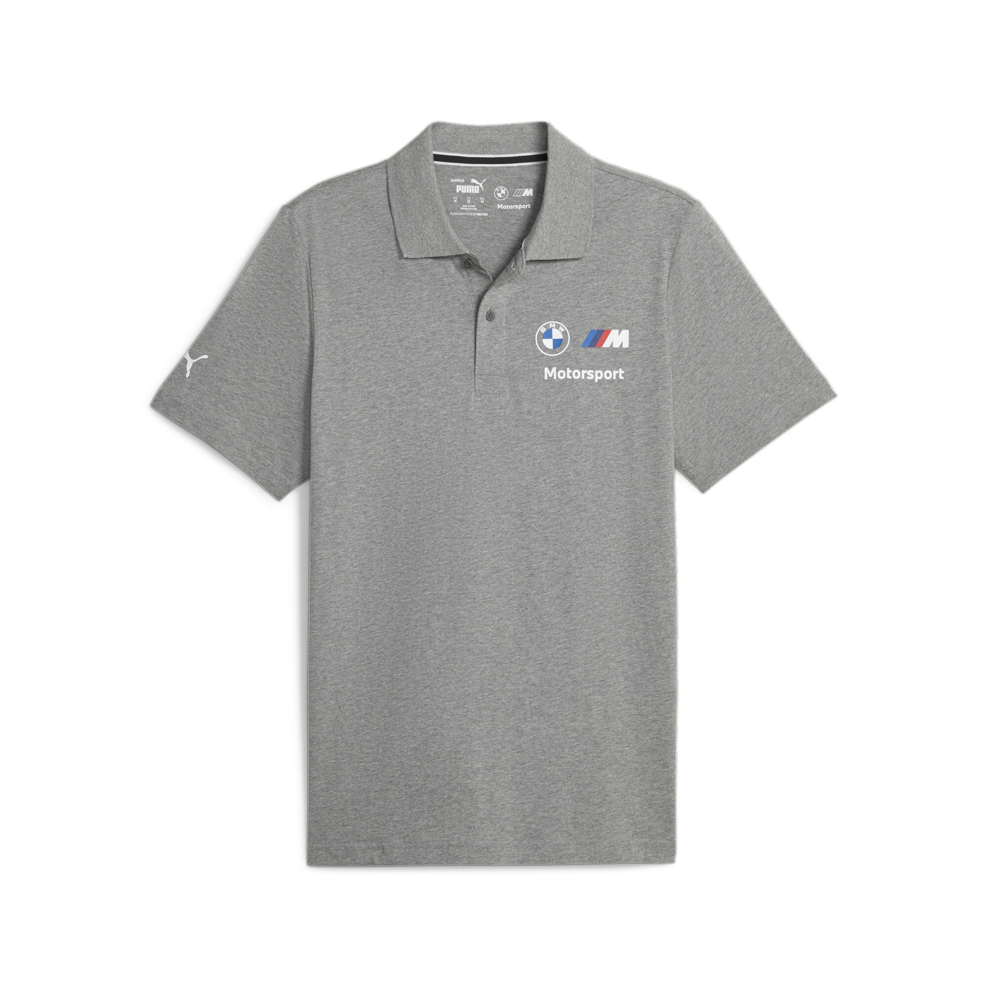 Men's Puma BMW M Motorsport's Polo T-Shirt, Gray T-Shirt, Size XXL T-Shirt, Clothing