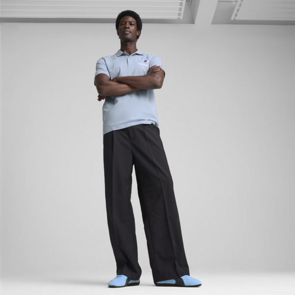 BMW M Motorsport Men's Polo, Blue Wash, large-MEX