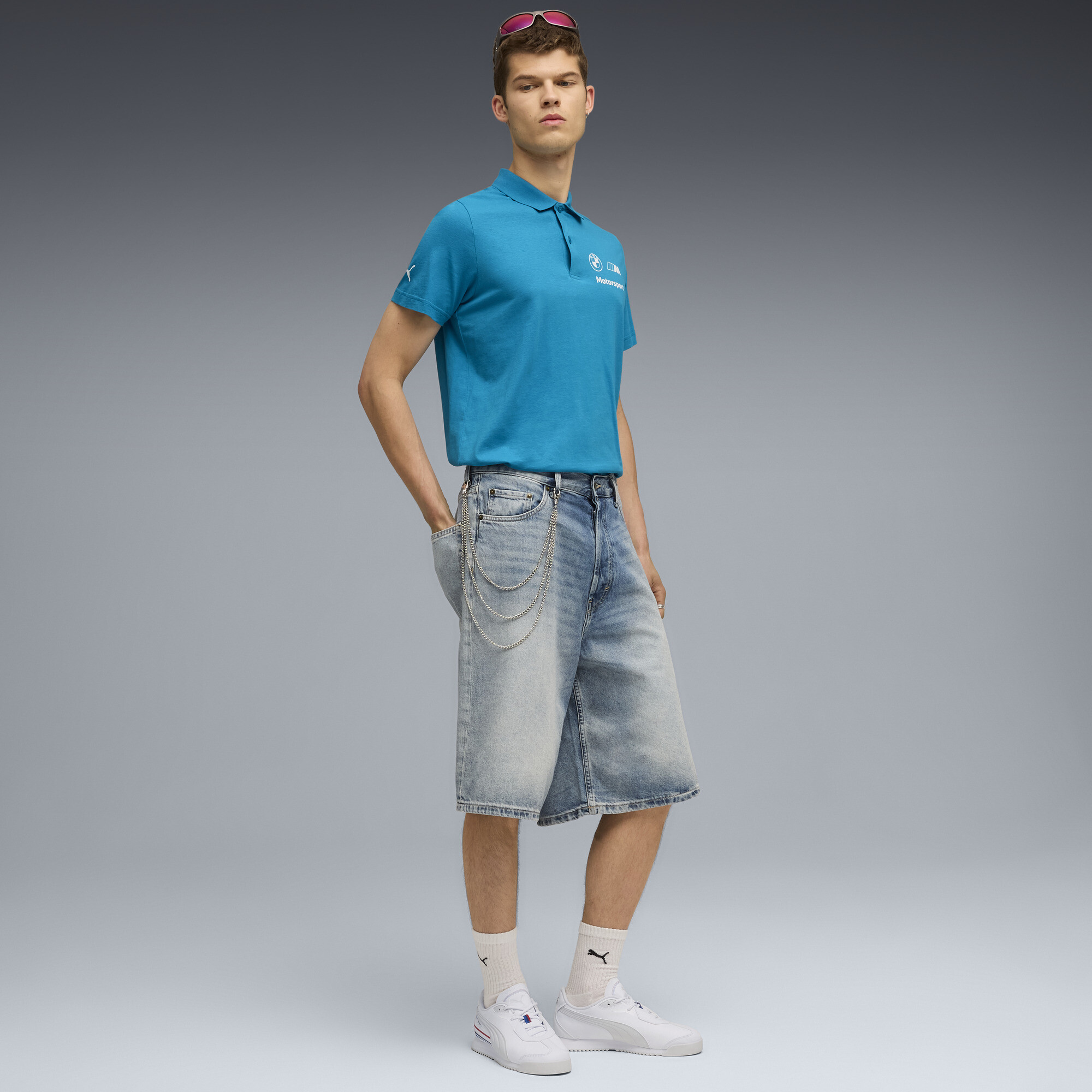 PUMA BMW M Motorsport poloshirt voor Heren, Blauw, Maat S thumbnail 4