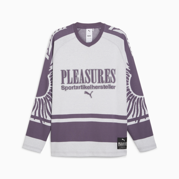 PUMA x PLEASURES Men's Ice Hockey Jersey, PUMA White, large-ZAF