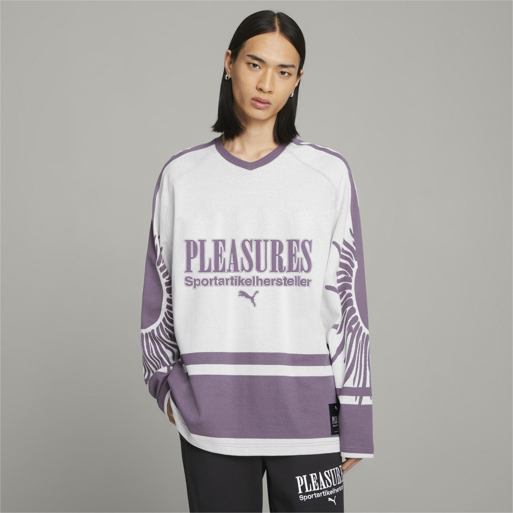Men's Puma X PLEASURES's Ice Hockey Jersey, White, Size XL, Clothing
