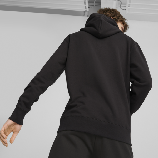 Buzo con capucha para hombre PUMA TEAM, PUMA Black, large-ARG