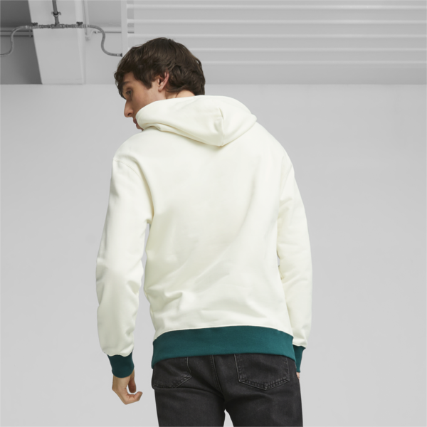 Buzo con capucha para hombre PUMA TEAM, Warm White, large-ARG