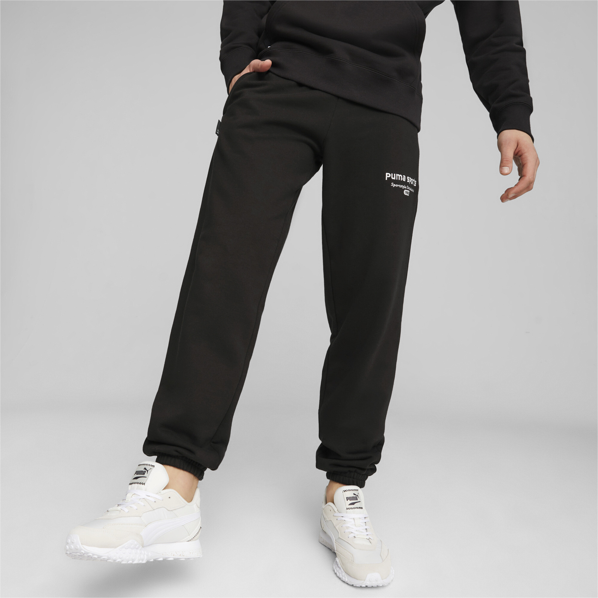 PUMA TEAM Men s Sweatpants 10 Black Puma Black