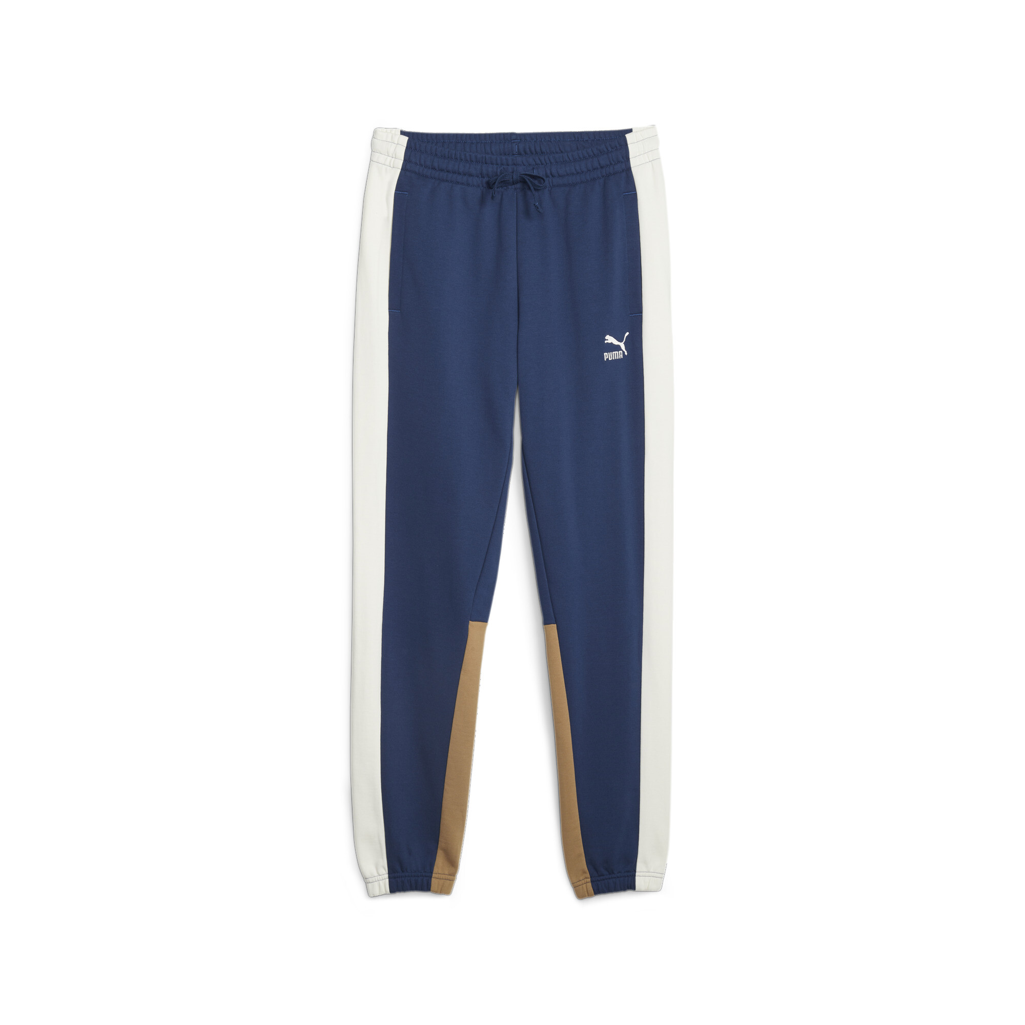 Men's Puma Classics Block's Sweatpants, Blue, Size XS, Clothing
