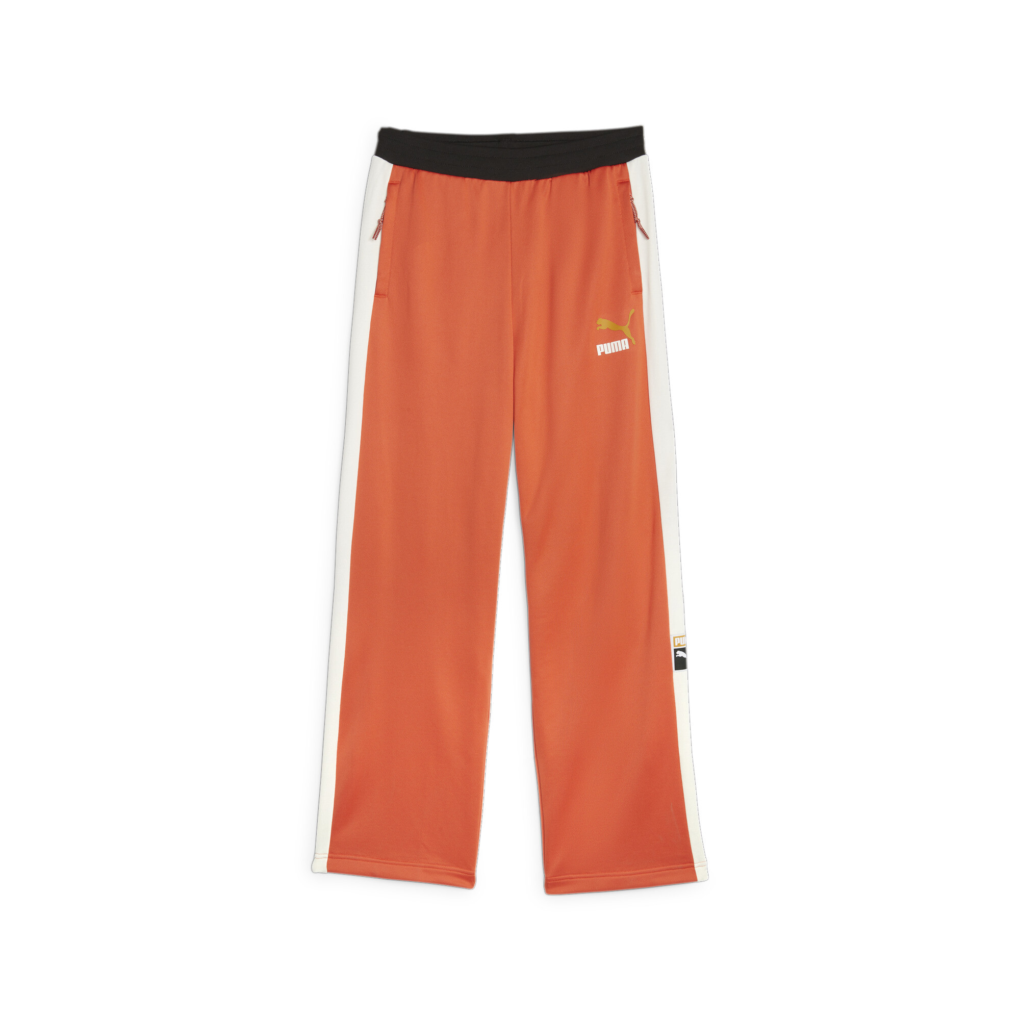 Men's PUMA T7 Track Pants In Orange, Size Medium