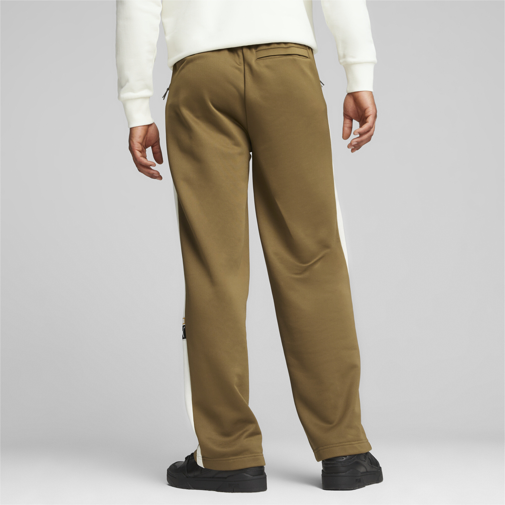 Men's Puma T7's Track Pants, Brown, Size XL, Clothing