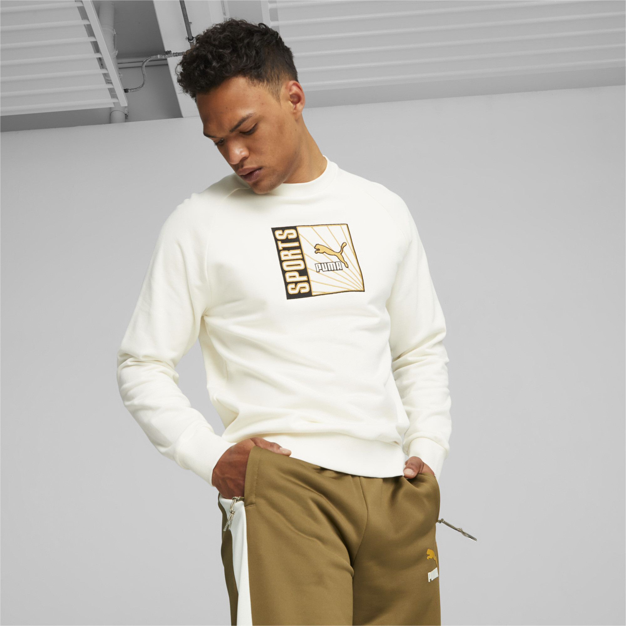 Puma men's hotsell crew neck sweatshirt