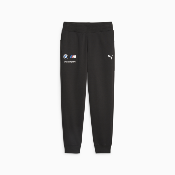 BMW M Motorsport Essentials Women's Fleece Pants, PUMA Black, large-ZAF