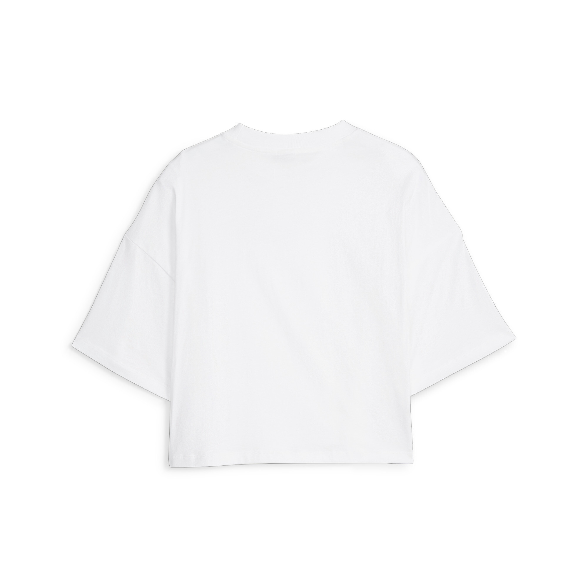 Women's PUMA CLASSICS Oversized T-Shirt In White, Size Medium