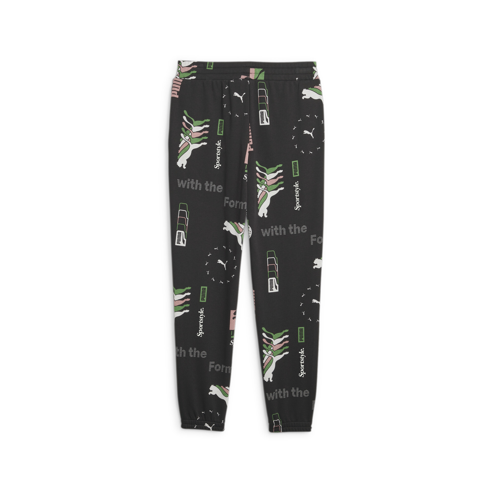 Women's PUMA Classics Printed Sweatpants In Black, Size Small, Cotton