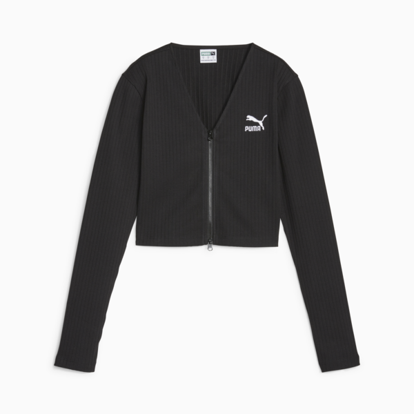 Remera de manga larga para mujer Classics, PUMA Black, large-ARG