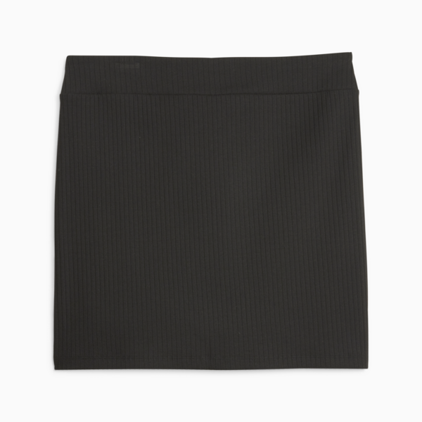 Pollera acanalada para mujer Classics, PUMA Black, large-ARG