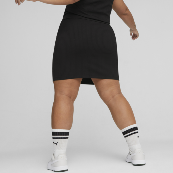 Pollera acanalada para mujer Classics, PUMA Black, large-ARG