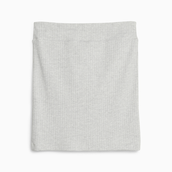 Pollera acanalada para mujer Classics, Light Gray Heather, large-ARG