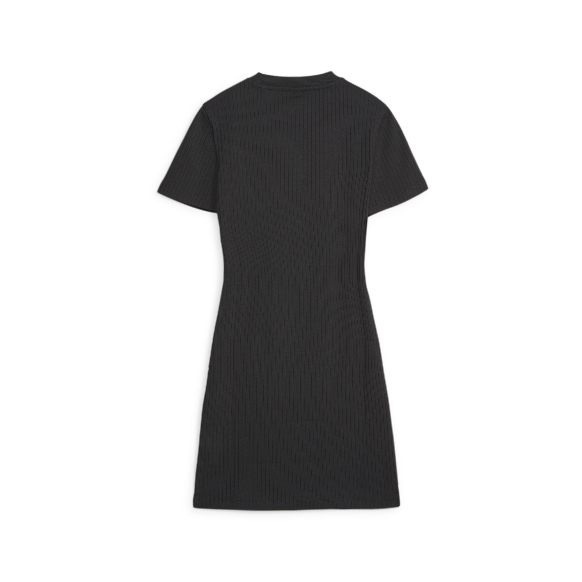 Women's Puma Classics's Ribbed Dress, Black, Size 3XL, Clothing