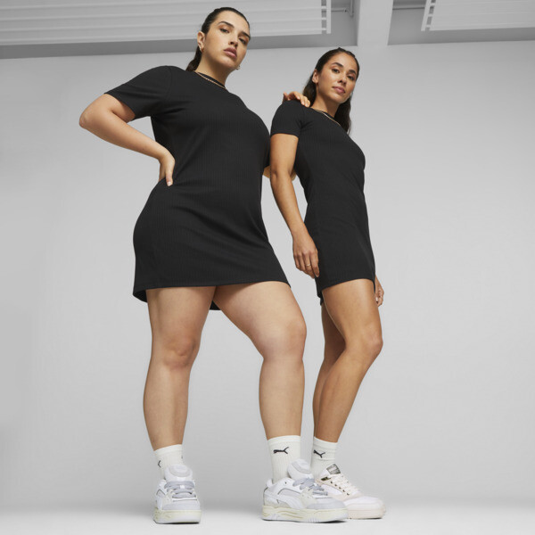 Classics Women s Ribbed Dress black PUMA South Africa