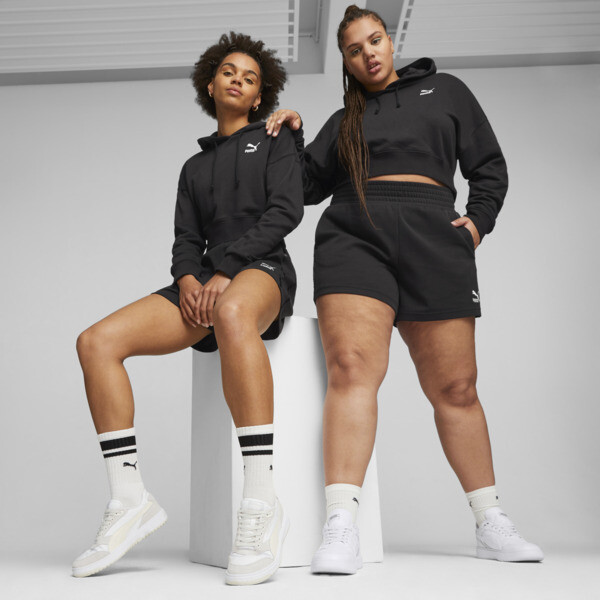 Puma women's cropped hoodie clearance