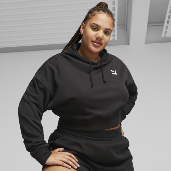 Women's cropped hoodie discount