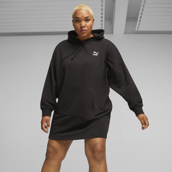 Vestido con capucha CLASSICS para mujer, PUMA Black, large-ARG
