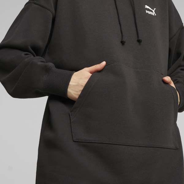 Vestido con capucha CLASSICS para mujer, PUMA Black, large-ARG