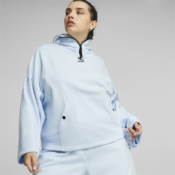 DARE TO Women's Hoodie, Icy Blue, large-ZAF